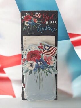 Clementine Patriotic Theme Magnetic Notepad Set